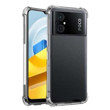Imagem de Capa Capinha Anti Impacto Transparente Compatível Com Poco M4 5G - (Hard Glass Store)