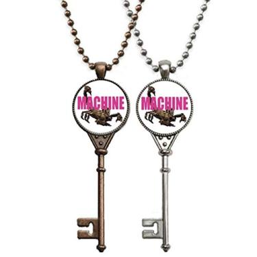 Imagem de OFFbb-USA Scorpion Colar de chave de inseto natural para decoração de casais