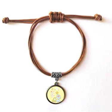 Imagem de DIYthinker Pulseira de couro com desenho animado bola de bebê elefante caminhão animal pulseira de couro corda marrom joia presente