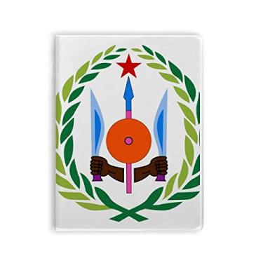 Imagem de Diário Djibouti Djibouti National Emblema Capa de Goma Diário Capa Macia