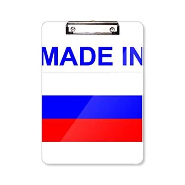Imagem de Placa de apoio feita na Rússia Country Love para pasta, bloco de notas A4
