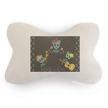 Imagem de DIYthinker Almofada de apoio de cabeça para decoração de pescoço com acabamento de carro do México