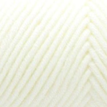 Imagem de Grey990 1,2 mm fio de lã de algodão macio tricotado à mão crochê DIY para tricô suéter cachecol chapéu -100 g/bola branco leitoso