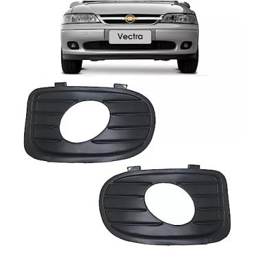 Imagem de Par Moldura Farol Milha Vectra 2000 2001 2002 Com Furo