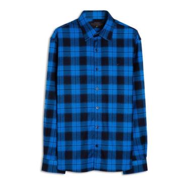 Imagem de Camisa Ellus Xadrez Window Plaid Classic Masculina Azul-Masculino