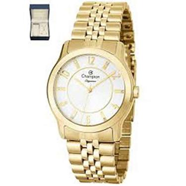 Imagem de Relógio Champion Feminino Ref: Cn25047w Dourado + Semijóia