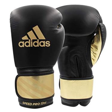 Imagem de Luvas Adidas Adi-Speed 350 Pro Boxing and Kickboxing para mulheres e homens, BLACK/GOLD, 18 oz