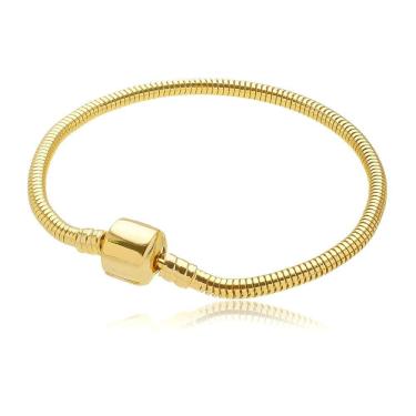 Imagem de Pulseira Berloque Pandora Banhado a Ouro 18k Premium
