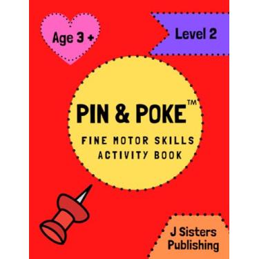 Imagem de Pin & Poke Fine Motor Skills Activity Book Level 2: For Toddlers and Kids Ages 3+ with Shapes and Complex Designs Popular Activity in Montessori Classroom, Toddler Activity Book