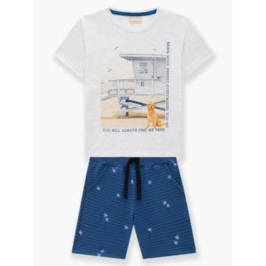 Imagem de Infantil - Conjunto Menino Camiseta + Bermuda Milon Mescla  menino