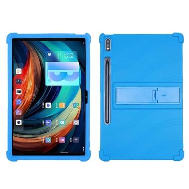 Imagem de QYiiD Capa para Lenovo Tab P12 Pro 12,6" TB-Q706F, capa protetora de silicone leve à prova de choque macia à prova de choque para tablet Lenovo Xiaoxin Pad Pro 12,6, azul