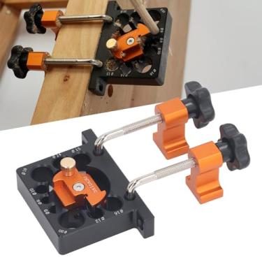 Imagem de Kit de Gabarito para Fabricante de Passador, Broca Elétrica Ajustável de 9 Furos, Ferramenta Auxiliar de Haste Redonda Com Lâmina de Carboneto de Clipe, Placa de Cortador Passador