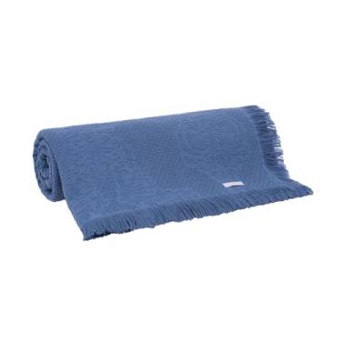 Imagem de Buddemeyer Colcha Queen Medalhão 100% Algodão Azul