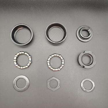 Imagem de ZZRSDAN Conjunto de suporte inferior de copo preto de 5 cm, conjunto de suporte inferior de uma peça, rolamentos incluídos