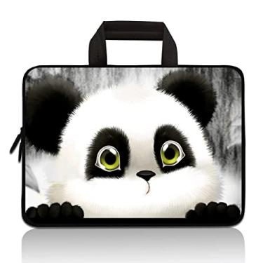 Imagem de Universal 7 - 9 inch Kids Tablet Sleeve Case Bag, Shock-Proof Neoprene Zipper Handle Pouch Portable Case Bag Compatible with 7" 8" 8.5" 8.9" 9" Apple iPad Mini, Samsung, HP (Cute Panda)