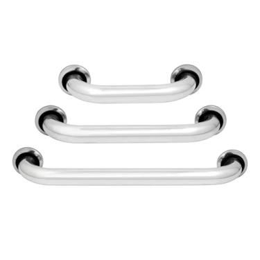 Imagem de Kit 3 Barras de Apoio 20cm, 30cm, 50cm Alça Suporte Deficiente Idoso Banheiro