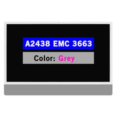 Imagem de BTSELSS Tela de substituição de tela de 24 polegadas para iMac A2438 M1 2021 (4 portas) EMC 3663 MGPC3xx/A MGPD3xx/A MGPF3xx/A 4480X2520 4,5K Montagem de digitalizador de tela LCD 661-16575 (cinza)