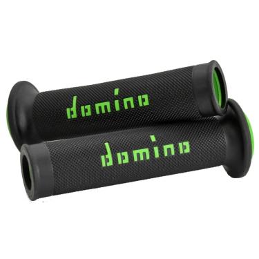 Imagem de Manopla Domino Moto 1 e 2 Racing Verde Kawasaki