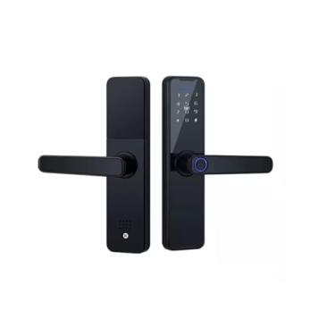 Imagem de Fechadura Biométrica Digital Ideal Tech Pro 7 Tuya De Embutir Com Aplicativo Impressão Digital Senha Cartões Tags Chave Física