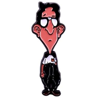 Imagem de Bernard Bernoulli Day of the Tentacle Maniac Mansion Classic Vintage 80s Video Game 3,6 cm Emblema de broche esmaltado, 1.4 Inches, Esmalte, Metal