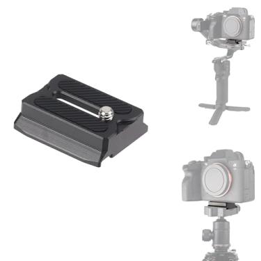 Imagem de Fotga Placa de liberação rápida para câmera superior RS para DJI Ronin RS3 / RS 3 Mini/RS 3 Pro/RS 2 / RSC 2 / RS 4 / RS 4 Pro/RS 4 Mini Gimbal Estabilizador DSLR sem espelho compatível com tripé Arca
