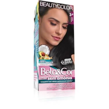 Imagem de Coloração Bela&Cor Sem Amônia - 3.0 Castanho Escuro