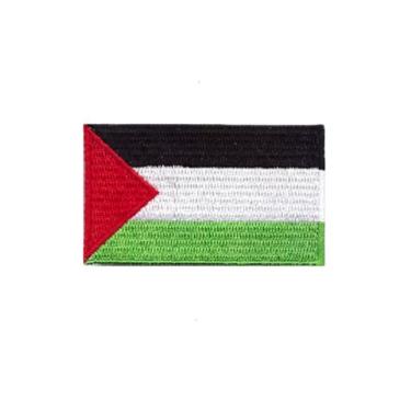 Imagem de Ruoming 1 PÇ Patch de bandeira da Palestina bordado a ferro ou costurado, tático, militar, palestina nacional (Palestina)