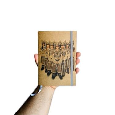 Imagem de Sketchbook Caderno K-Pop Banda XG Hinata Juria Cocona com Elástico e Marca Página Aquarela (Branco 200 Páginas, G (14x20cm))