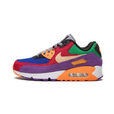 Imagem de Nike Tênis de couro Youth Air Max 90 LTR GS, University Red/Pale Vanilla/Hy, 4.5