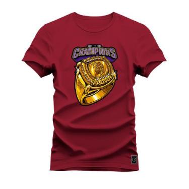 Imagem de Camiseta Unissex Moda Streetweat Confortável Algodão Champions Ring -