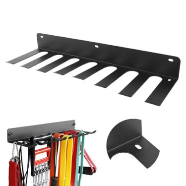 Imagem de Rack Armazenamento Equipamentos Ginástica, Versátil Equipamento Ginástica Doméstica Cabide Rack Barra, Acessórios Rack Peso Ginástica Doméstica para Exercícios Em Casa Faixas