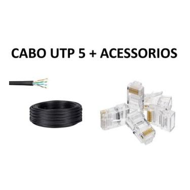 Imagem de Cabo Cat5 Alarme/Cftv 100Mt 4 Pares C/10 Rj - Liquida - New Line Cable