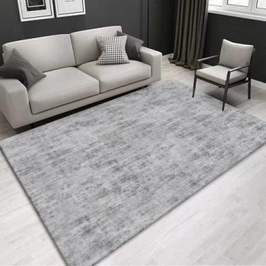 Imagem de Tapete abstrato moderno para decoração de casa, carpetes para sala de estar, cinza, tamanho grande, sofá, área, quarto, varanda, decoração, tapete de chão, flanela, 12.200 x 300 cm, 78,7 x 118 po