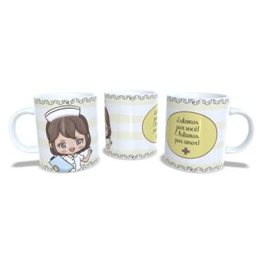 Imagem de Canecas de Porcelana Branca Personalizadas Profissões (Enfermagem5)