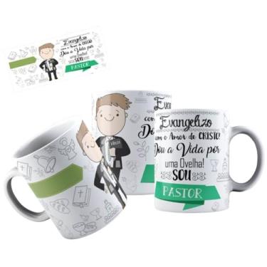 Imagem de Canecas de Porcelana Branca Personalizadas Coleção Profissões (Pastor)