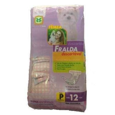Imagem de Fralda Descartável Chalesco Para Cães Fêmeas - Tamanho P