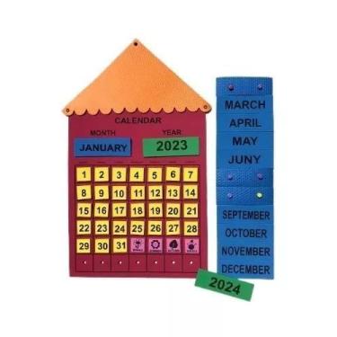 Imagem de Calendário em inglês painel para sala de aula - Criativa Materiais Edu