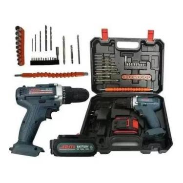 Imagem de Furadeira Parafusadeira Com Bateria Íon-lítio 12v + 30 Bits - Arita, B