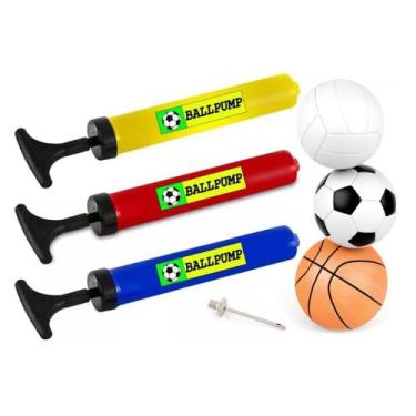 Imagem de Bomba De Ar Com Bico Para Encher Bola Futebol Vôlei Basquete - REIS VA