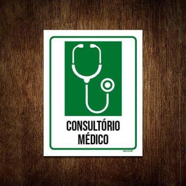 Imagem de Kit 10 Placas Sinalização Hospitalar Consultório Médico - Sinalizo.Com