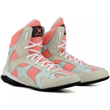 Imagem de Bota Treino Feminina Couro Cano Alto Academia Conforto - Mr. Gutt, 37,