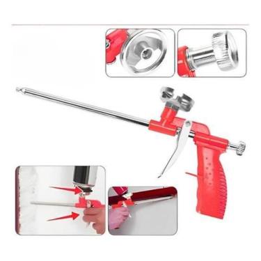 Imagem de Aplicador Silicone Pu Pistola Profissional Laranja Fácil Uso - AGS