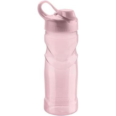 Imagem de Squeeze Sport Garrafa Esportiva 500ml Rosa Translucido 22Cm - Sanremo