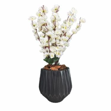 Imagem de Flor Cerejeira Pessegueiro Artificial com Vaso Polietileno  - Flor Imp