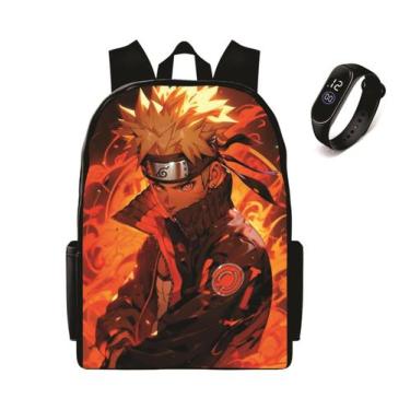 Imagem de Mochila Escolar Lançamento Mais Relogio Digital juvenil  - Kaut