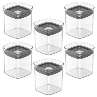 Imagem de 6x Porta Temperos Pote 150ml Organizador OU Block Hermético