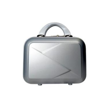 Imagem de Frasqueira Maleta Viagem de Mão Nécessaire Abs Reforçada Cinza 3D - Ki