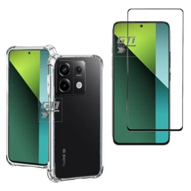 Imagem de Kit Capa Anti Impacto E Película De Vidro 3D 9D Compatível Com Xiaomi Redmi Note 13 Pro 5G