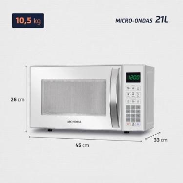 Imagem de Micro-ondas 21L Branco 127V 1200W Mondial