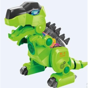 Imagem de Robô Mecanossauro Engrenossauro Rex - Toyng, Dinossauro verde